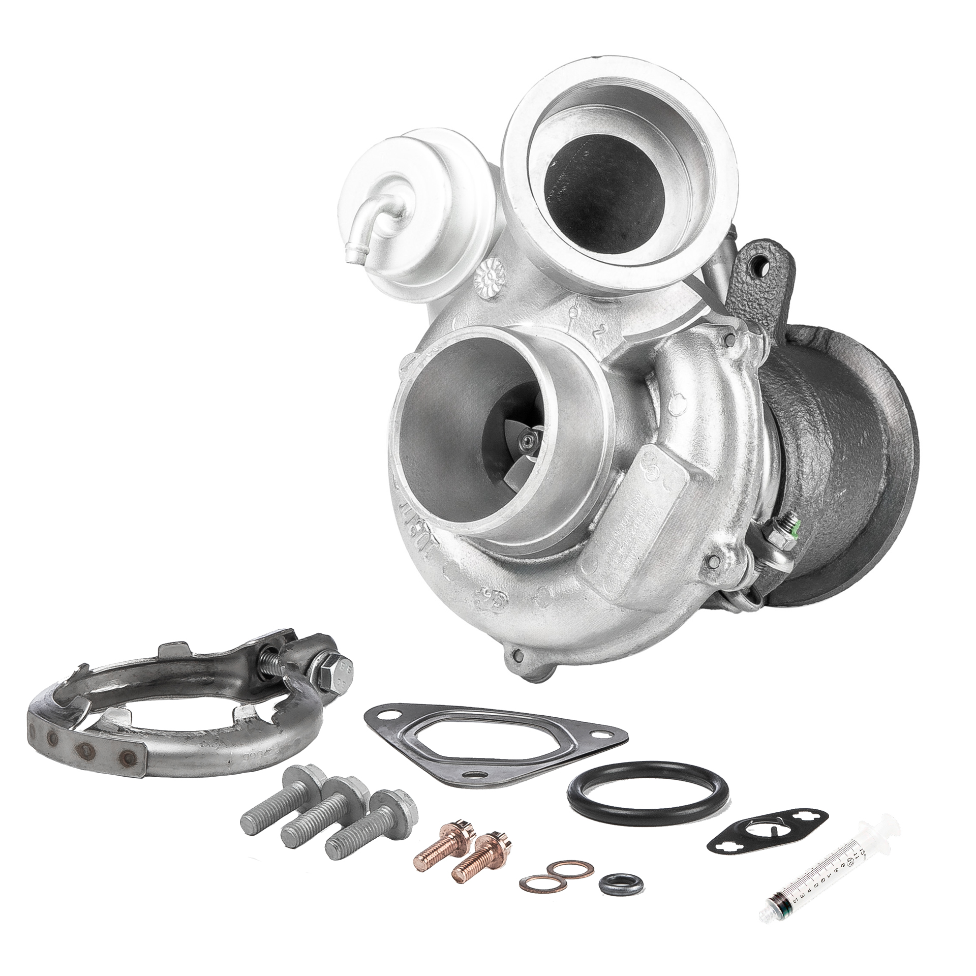 BR Turbo VV11RSM: Turboahdin REMANUFACTURED TURBOCHARGER WITH MOUNTING KIT asennus-/kiinnitysmateriaalilla