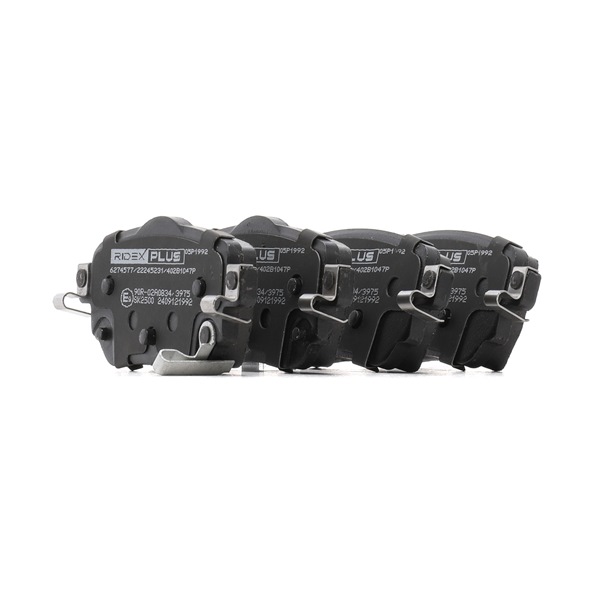 RIDEX PLUS 402B1047P Pastilhas de travão NISSAN Qashqai 2 (J11, J11_) 141 cv Gasolina custo