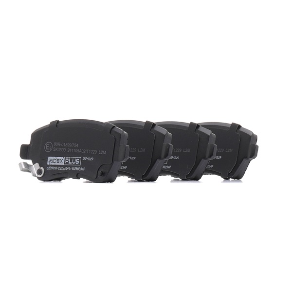RIDEX PLUS 402B0234P Комплект спирачно феродо, дискови спирачки SUZUKI SWIFT 3 (MZ, EZ) 91 K.C. бензин цена
