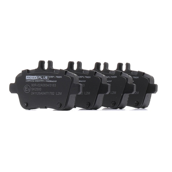 RIDEX PLUS 402B0631P Stabdžių kaladėlės INFINITI QX30 I (H15E) 156 AG benzinas kaina
