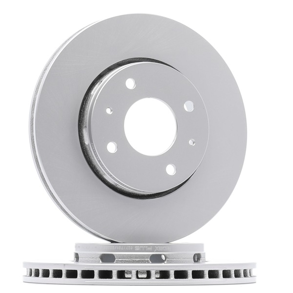 RIDEX PLUS 82B0125P: Remschijf Vooras, Ø: 280,8mm, Geventileerd, Ø: 280,8mm, Geolied, Zonder schroeven