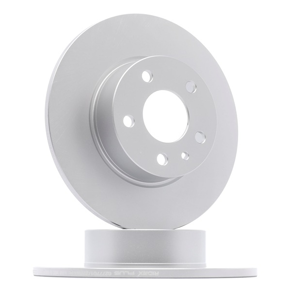 RIDEX PLUS 82B0054P: Disque de frein Essieu arrière, Ø: 251,2mm, plein, Ø: 251mm, revêtu, avec vis/boulons