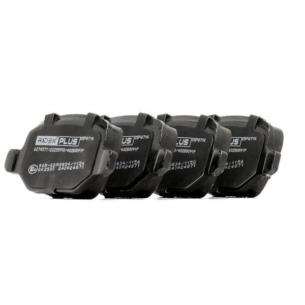 RIDEX PLUS 402B0091P Комплект спирачно феродо, дискови спирачки ALFA ROMEO 147 (937) 260 K.C. бензин цена