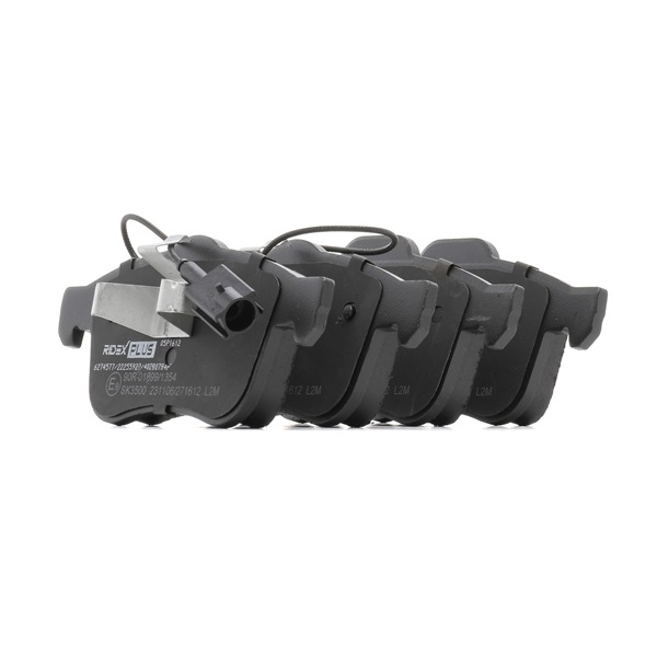 RIDEX PLUS 402B0784P: Bremsbeläge Vorderachse, mit Kolbenclip