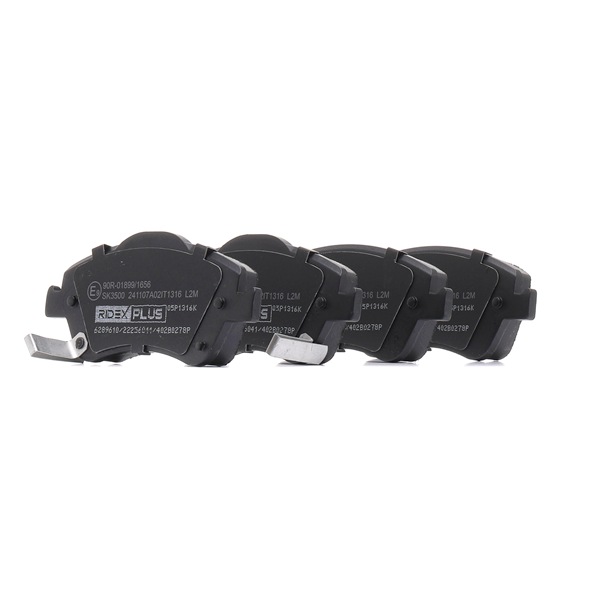 RIDEX PLUS 402B0278P Τακάκια φρένων TOYOTA AURIS (NRE15_, ZZE15_, ADE15_, ZRE15_, NDE15_) 99 PS Βενζίνη κόστος