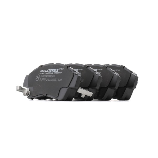 RIDEX PLUS 402B0084P: Remblokken Vooras