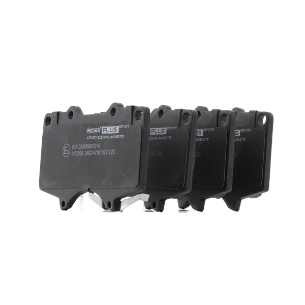 RIDEX PLUS 402B0377P Комплект спирачно феродо, дискови спирачки TOYOTA FORTUNER закрит автомобил с висока проходимост (TGN6_, KUN6_ 170 K.C. дизел цена
