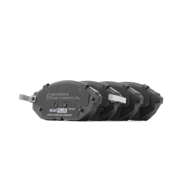 RIDEX PLUS 402B0381P Τακάκια φρένων CHEVROLET Spark (M400) 75 PS Βενζίνη κόστος