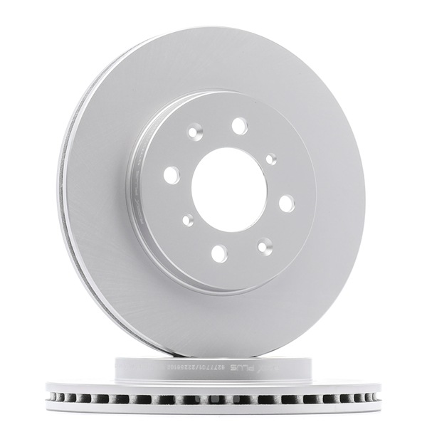 RIDEX PLUS 82B0245P: Féktárcsa elsőtengely, Ø: 257,7mm, Szellőztetett, Ø: 257,7mm, bevonatolt, csavarokkal