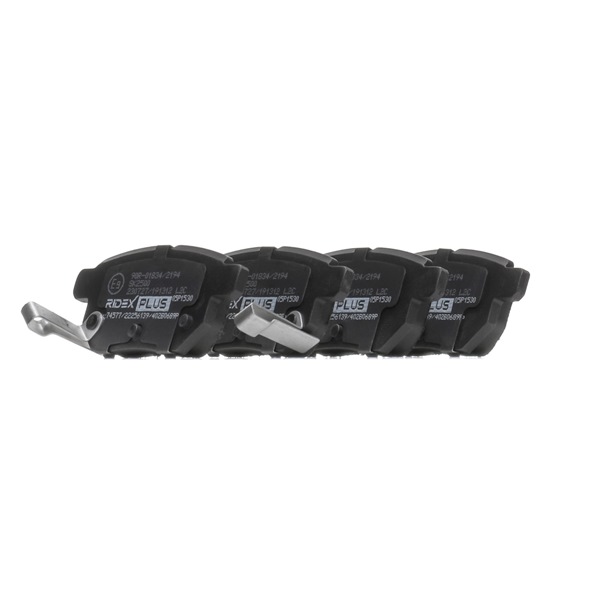 RIDEX PLUS 402B0689P Комплект спирачно феродо, дискови спирачки TOYOTA iQ (_J1_) 94 K.C. бензин цена