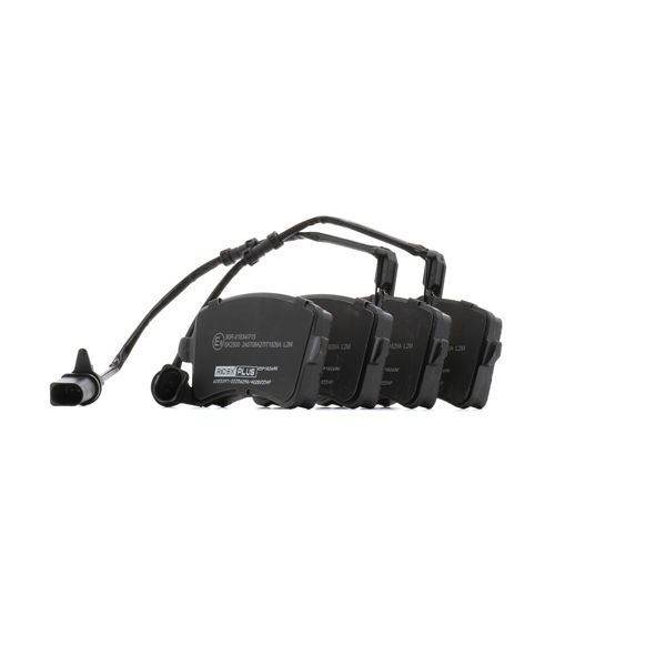 RIDEX PLUS 402B0554P: Bremsbeläge Hinterachse, mit Anti-Quietsch-Blech