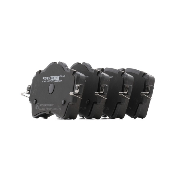RIDEX PLUS 402B1069P: Juego de pastillas de freno Eje delantero
