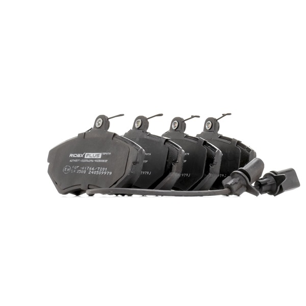 RIDEX PLUS 402B0083P Комплект спирачно феродо, дискови спирачки AUDI A4 Седан (8E2, B6) 130 K.C. дизел цена