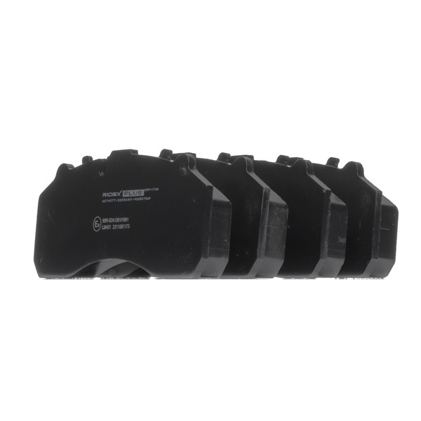 RIDEX PLUS 402B0756P: Bremsbeläge Vorderachse, Hinterachse, ohne Sicherungsschraubensatz