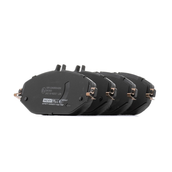 RIDEX PLUS 402B1240P Τακάκια φρένων MERCEDES-BENZ E-class Sedan (W213) 184 PS βενζινοκίνητο/ηλεκτροκίνητο κόστος