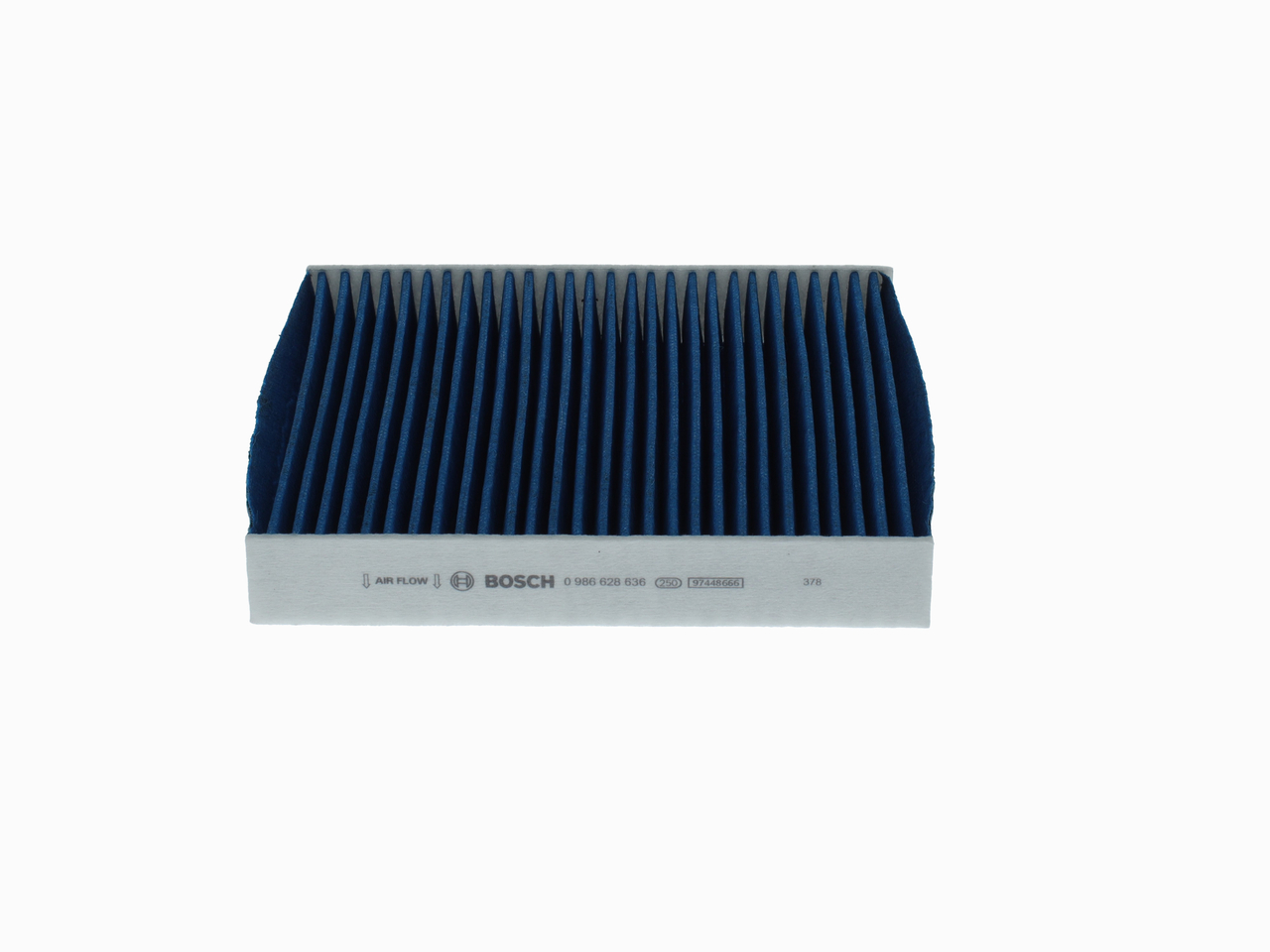 BOSCH 0 986 628 636: Filtrs, Salona telpas gaiss FILTRS+pro Aktivētās ogles filtrs, ar antibakteriālu efektu, Daļiņu atdalīšanas pakāpe >98 % ar 2,5 µm (smalkie putekļi), ar antialerģisku iedarbību, ar pretvīrusu iedarbību, ar fungicīdo efektu