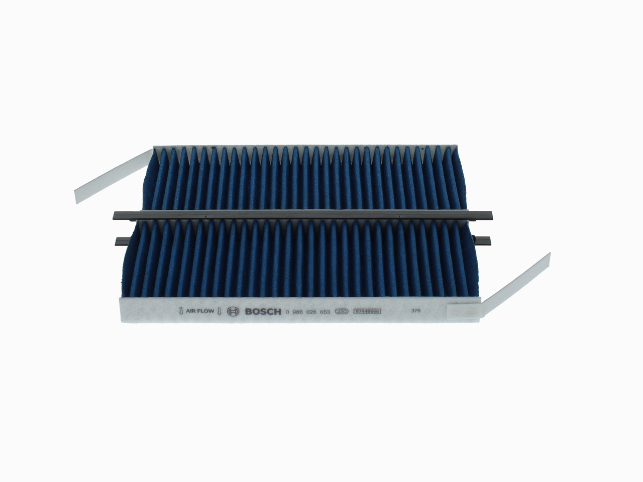 BOSCH 0 986 628 653: Filtrs, Salona telpas gaiss FILTRS+pro Aktivētās ogles filtrs, ar antibakteriālu efektu, Daļiņu atdalīšanas pakāpe >98 % ar 2,5 µm (smalkie putekļi), ar antialerģisku iedarbību, ar pretvīrusu iedarbību, ar fungicīdo efektu