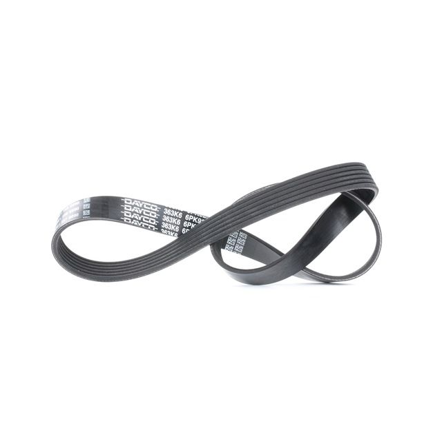 DAYCO 6PK923: Ozubený klínový řemen 923,0mm, Počet žeber: 6