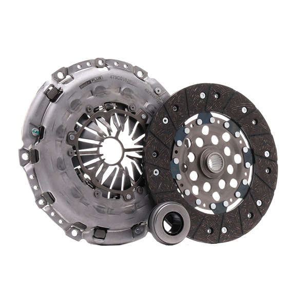RIDEX PLUS 479C0162P: Zestaw sprzęgła z łożyskiem oporowym, wymagane narzędzie specjalne do montażu, Koło zamach. dwumasowe sprawdzić, w razie potrzeby wymienić