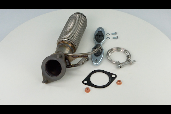 HJS 91 15 1676: Teava reparatie, catalizator iesire, cu material de prindere
