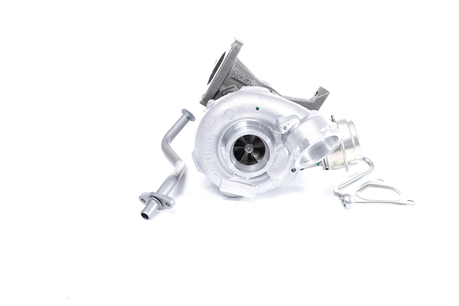 BTS TURBO T981006: Turbosuflantă cu material de atașare/fixare, cu conducta alimentare ulei, cu conducta scurgere ulei TURBO SERVICE SET ORIGINAL