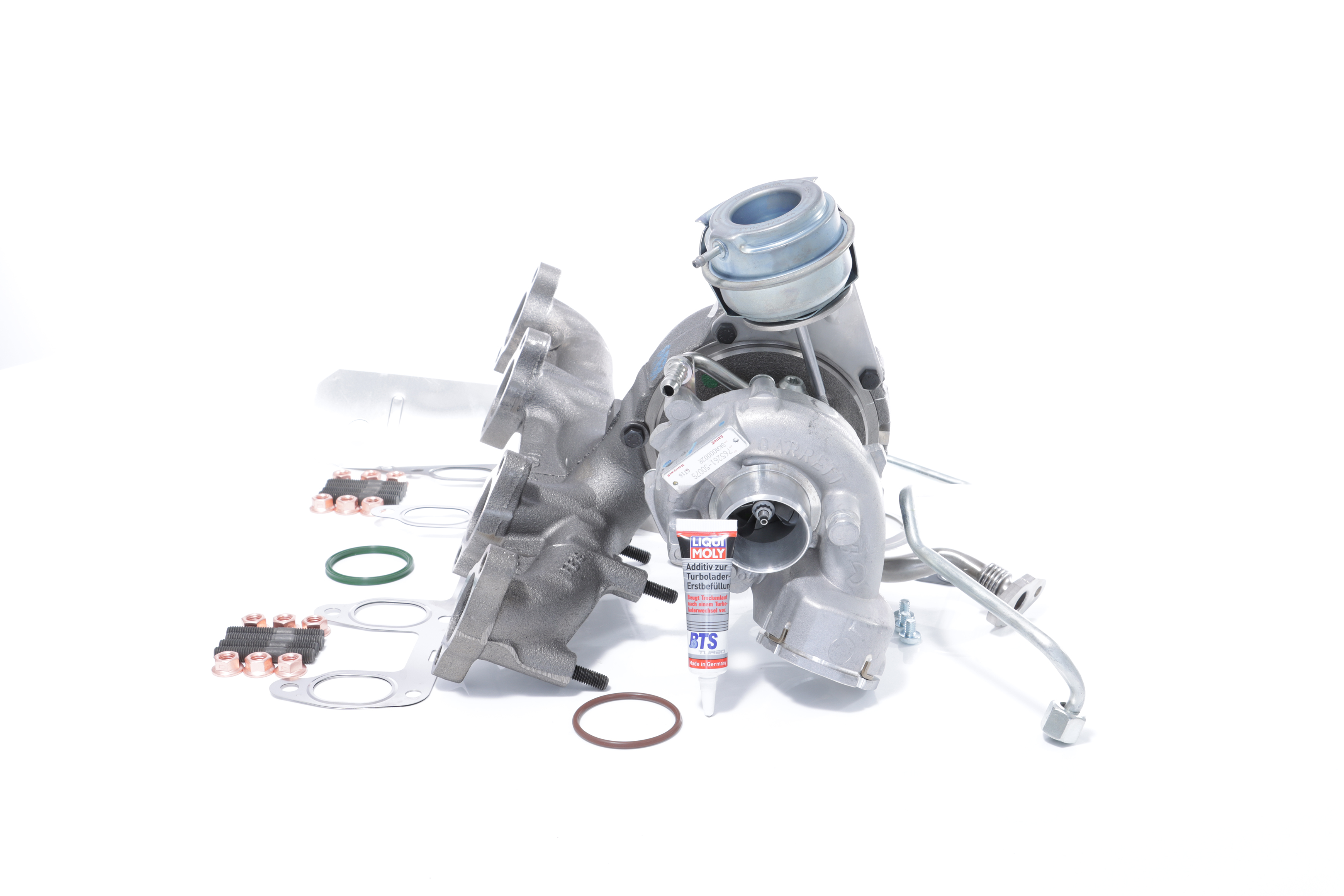 BTS TURBO TURBO SERVICE SET ORIGINAL T981080 Turbokompresorius VOLKSWAGEN Passat Variant (3C5) 140 AG dyzelinas kaina