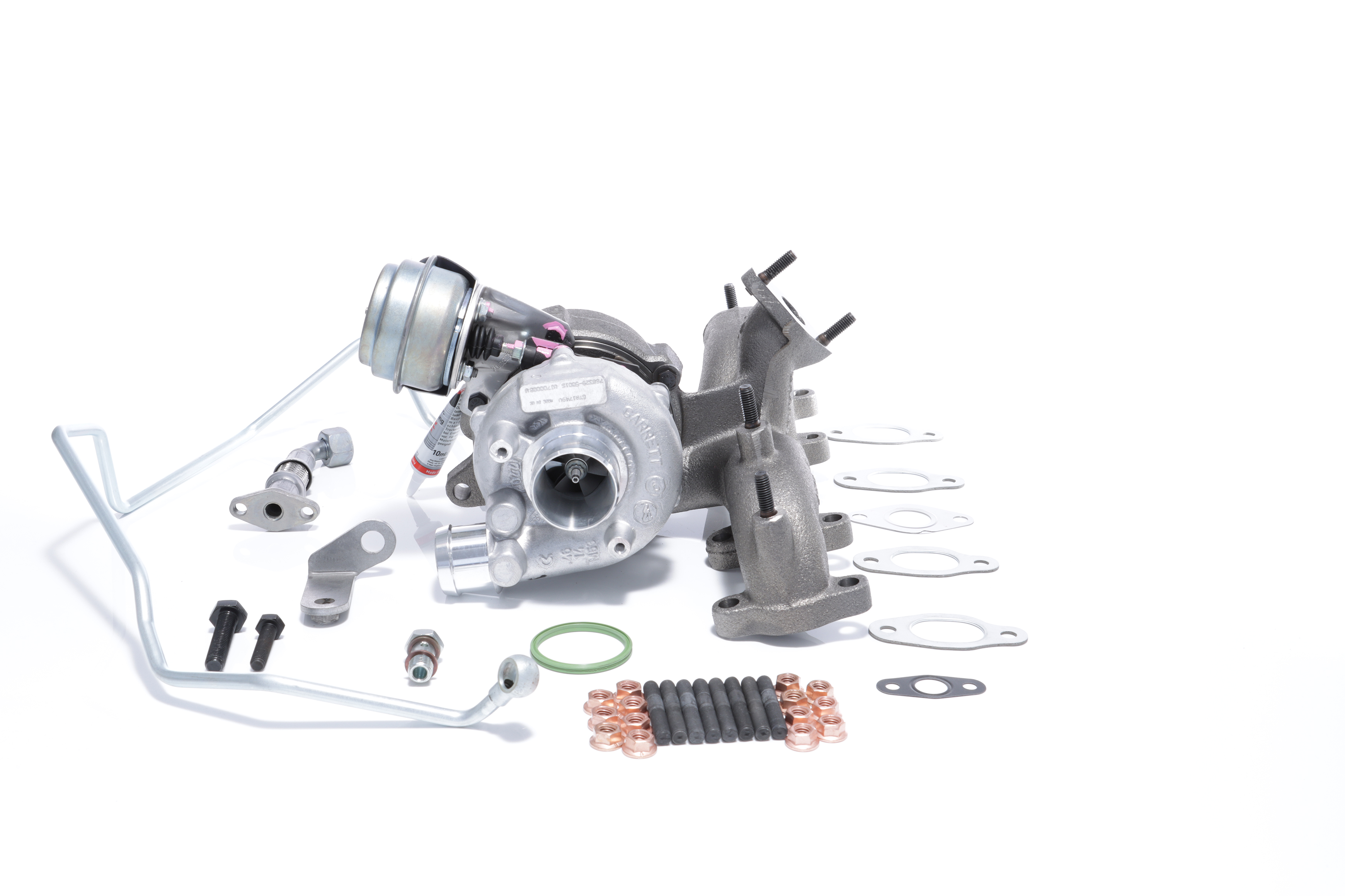 BTS TURBO T981113: Turbolader mit Anbau-/Befestigungsmaterial, mit Ölzulaufleitung, mit Ölablaufleitung TURBO SERVICE SET ORIGINAL