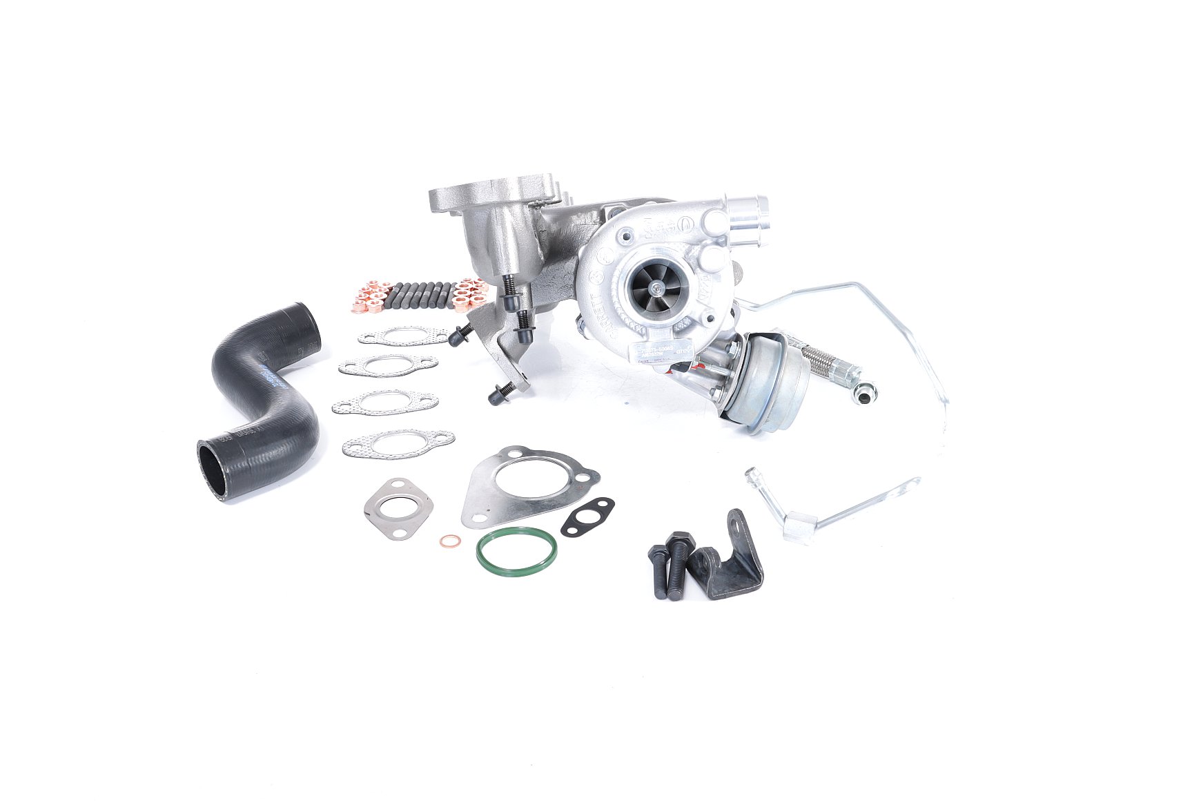 BTS TURBO T981131: Turbina con materiale di fissaggio/montaggio, con condotto afflusso olio, con condotto scarico olio, con istruzioni montaggio TURBO SERVICE SET ORIGINAL