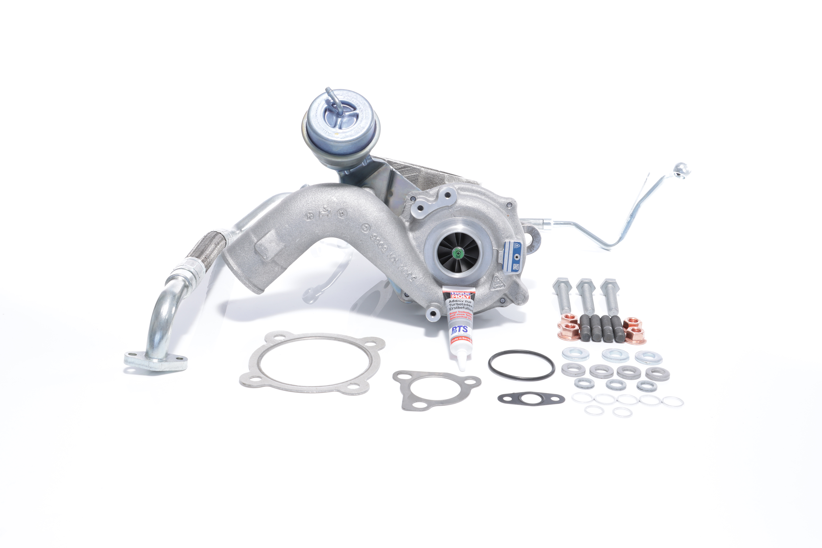 BTS TURBO TURBO SERVICE SET ORIGINAL T981222 Turbokompresorius VOLKSWAGEN Bora Sedanas (1J2) 150 AG benzinas kaina
