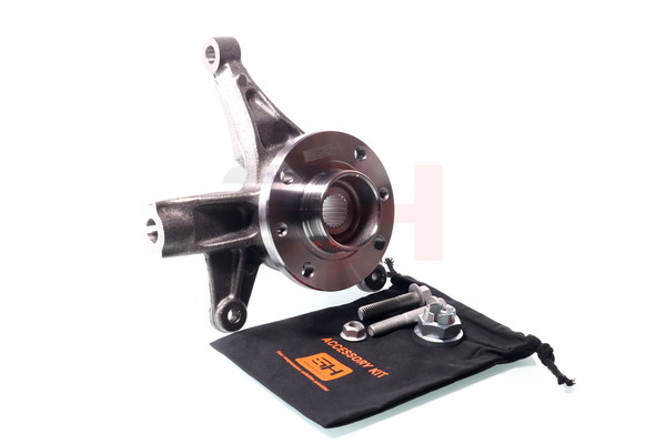 GH GH-283970H: Articulatie directie, suspensie roata Butuc direcție complet Axa fata dreapta, cu butuc roata, cu rulment roata, cu capac de protectie la stropire, cu suruburi