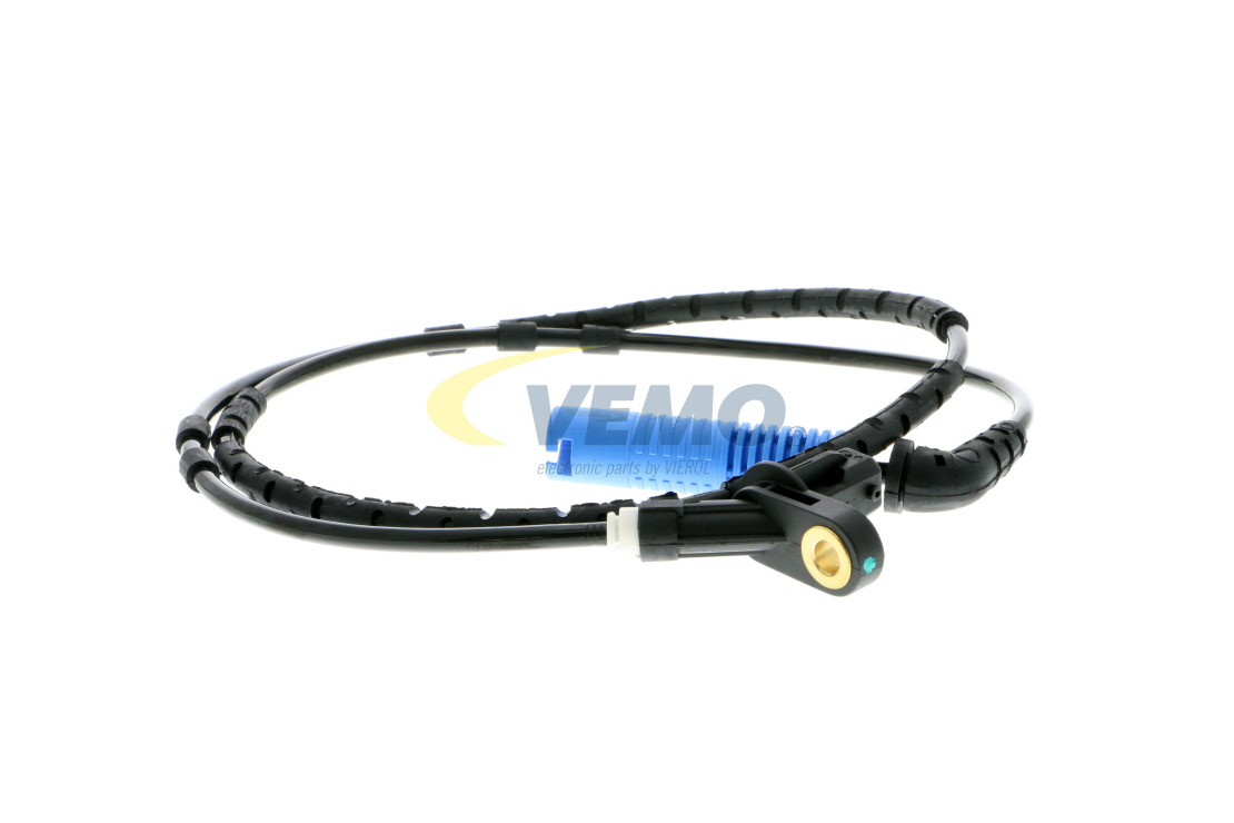VEMO V20-72-0493: Wielsnelheidssensor (ABS) Achteras, 1120mm, Met kabel Original Quality