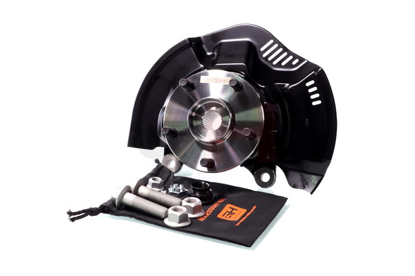 GH GH-284553V: Mangueta de suspensión Mangueta de dirección completa Eje delantero, izquierda, con buje de rueda, con cojinete rueda, con tapa contra salpicaduras, con tornillos