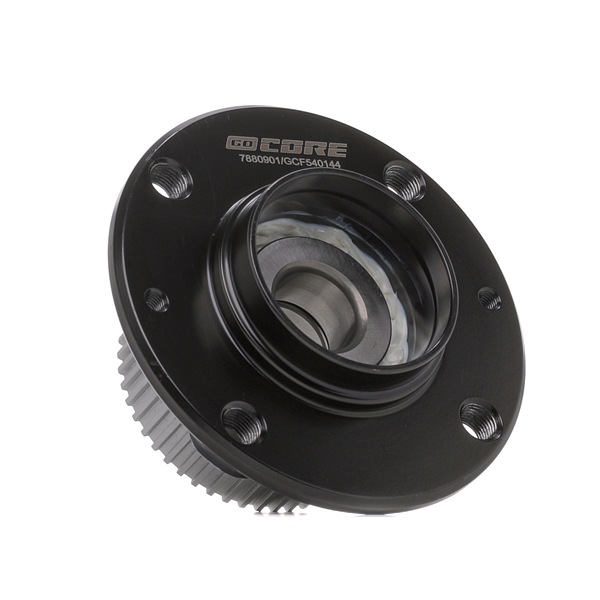 goCORE GCF540144: Juego de cojinete de rueda Eje trasero izquierda, Eje trasero, derecha, con material de montaje/fijación, Rodamiento integrado en buje de rueda, con anillo sensor ABS, con buje de rueda