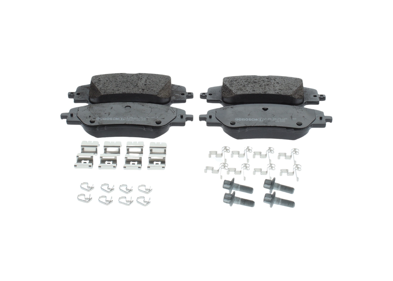 BOSCH 0 986 460 291 Remblokken VAUXHALL Corsa Mk5 (F) 156 Pk Elektro kosten
