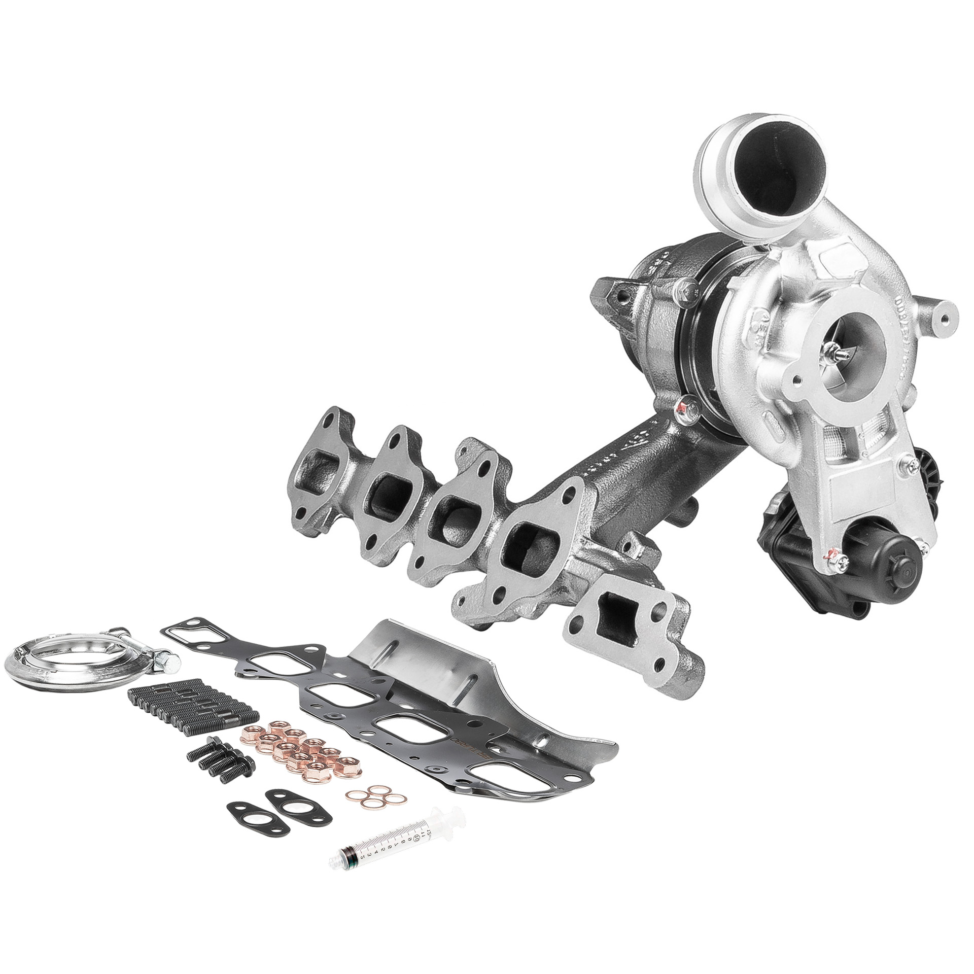 BR Turbo 4913107430RSM: Turbosprężarka REMANUFACTURED TURBOCHARGER WITH MOUNTING KIT z materiałem montażowym/ mocującym