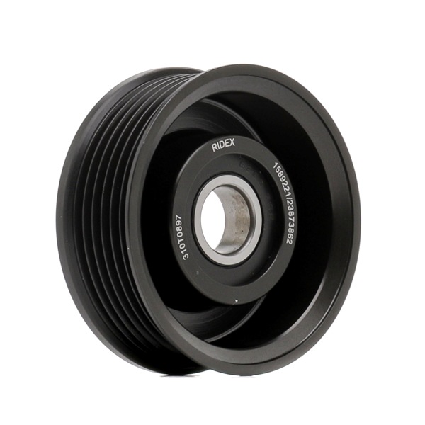 RIDEX 310T0897: Spannrolle, Keilrippenriemen Ø: 75mm, Ø: 75mm