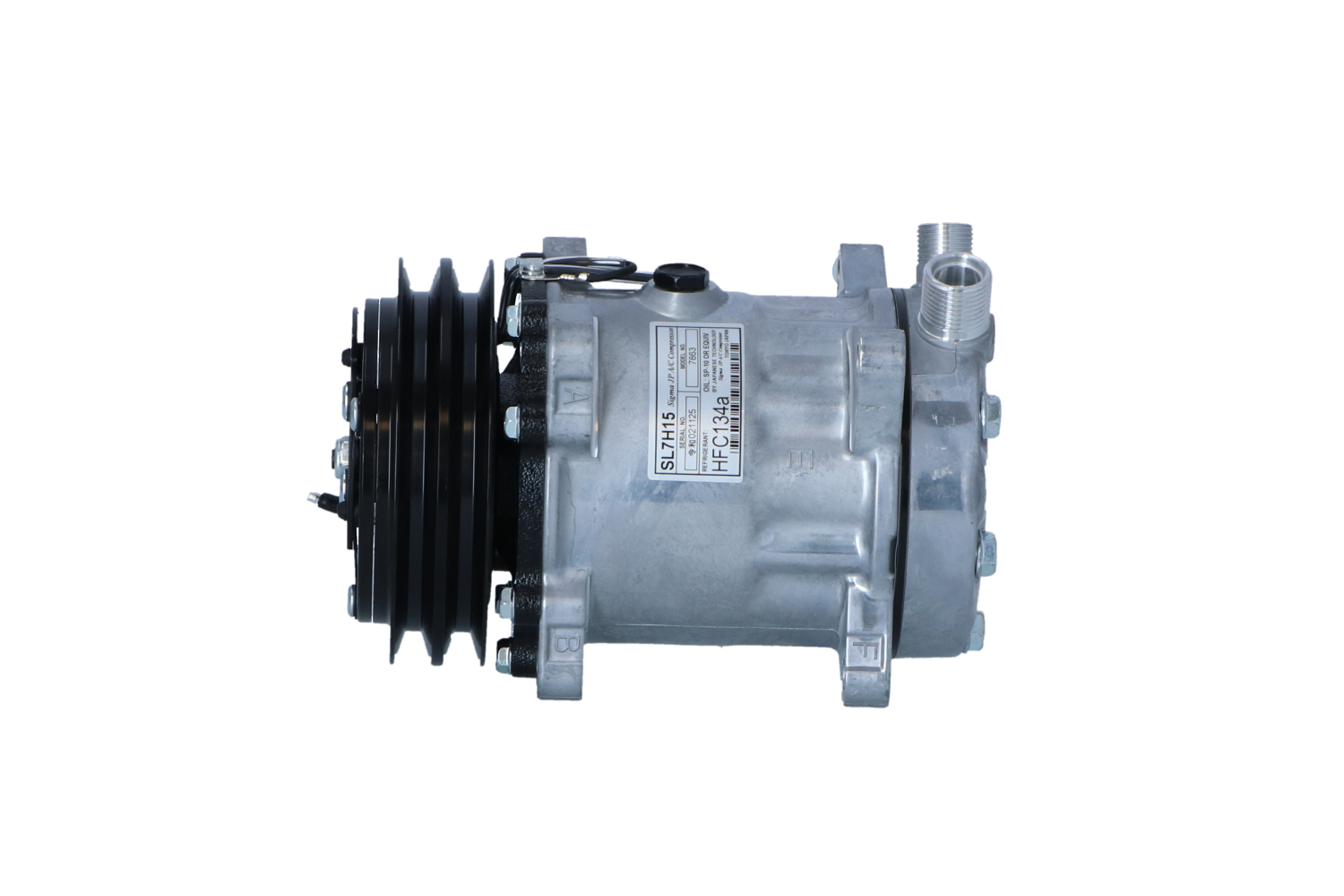 NRF 32238: Aircopomp EASY FIT Met PAG compressorolie, Met afdichtring