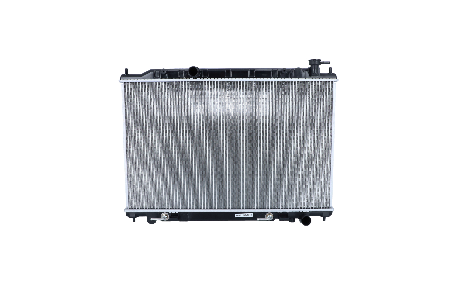 NRF 53407: Chłodnica, układ chłodzenia silnika EASY FIT Aluminium, z elementami do montażu