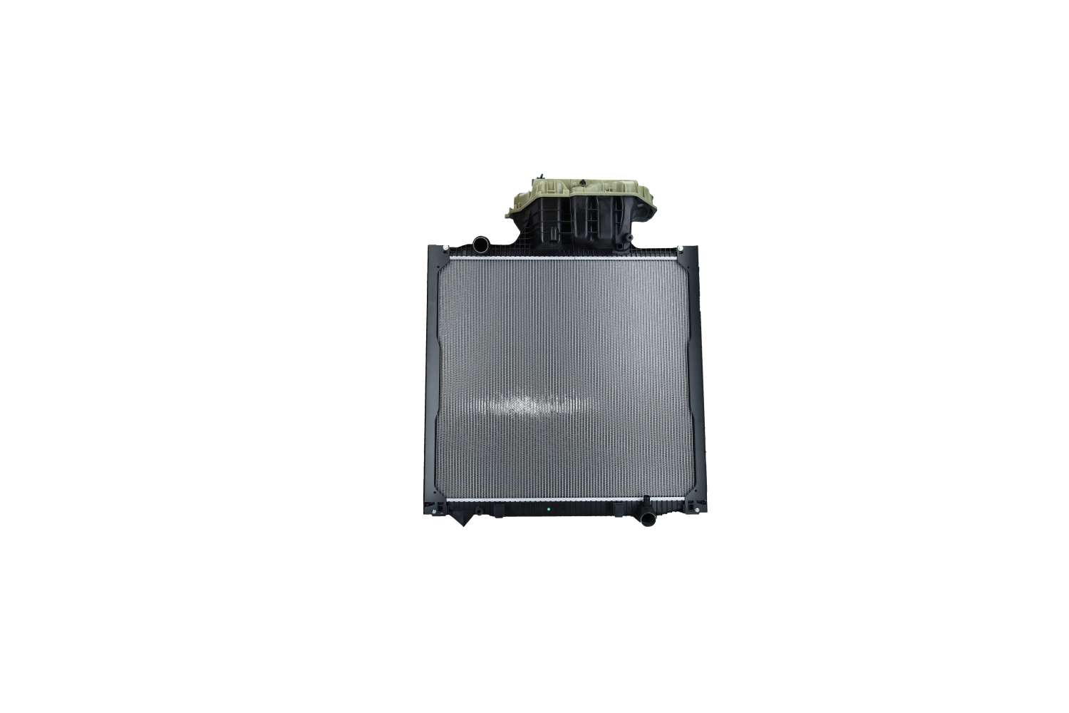 NRF 500019: Radiaator, mootorijahutus Alumiinium, koos raamiga