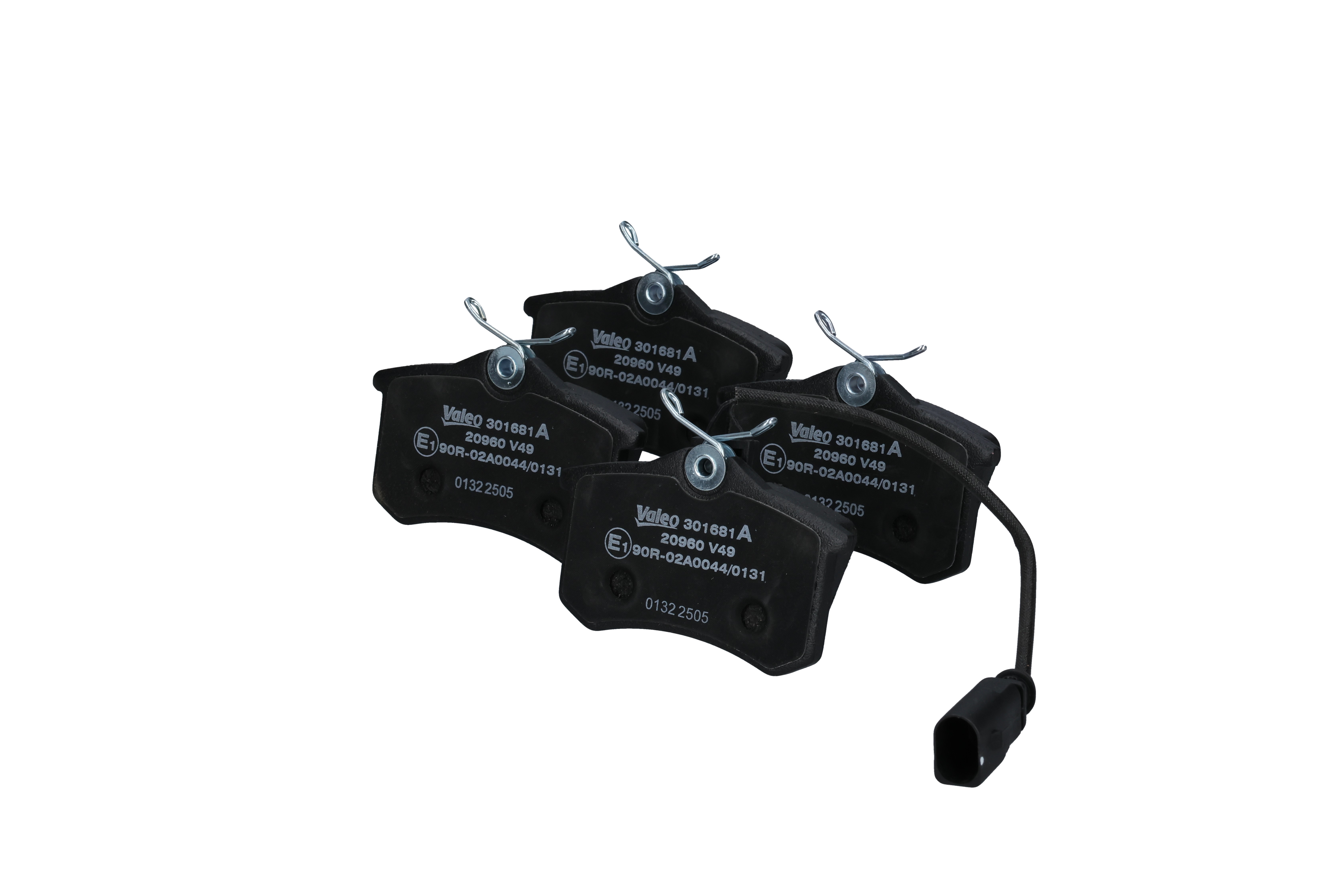 VALEO 301681A: Bromsbelägg EXPERT Bakaxel, med skruvar, Anti-skrik-plåt