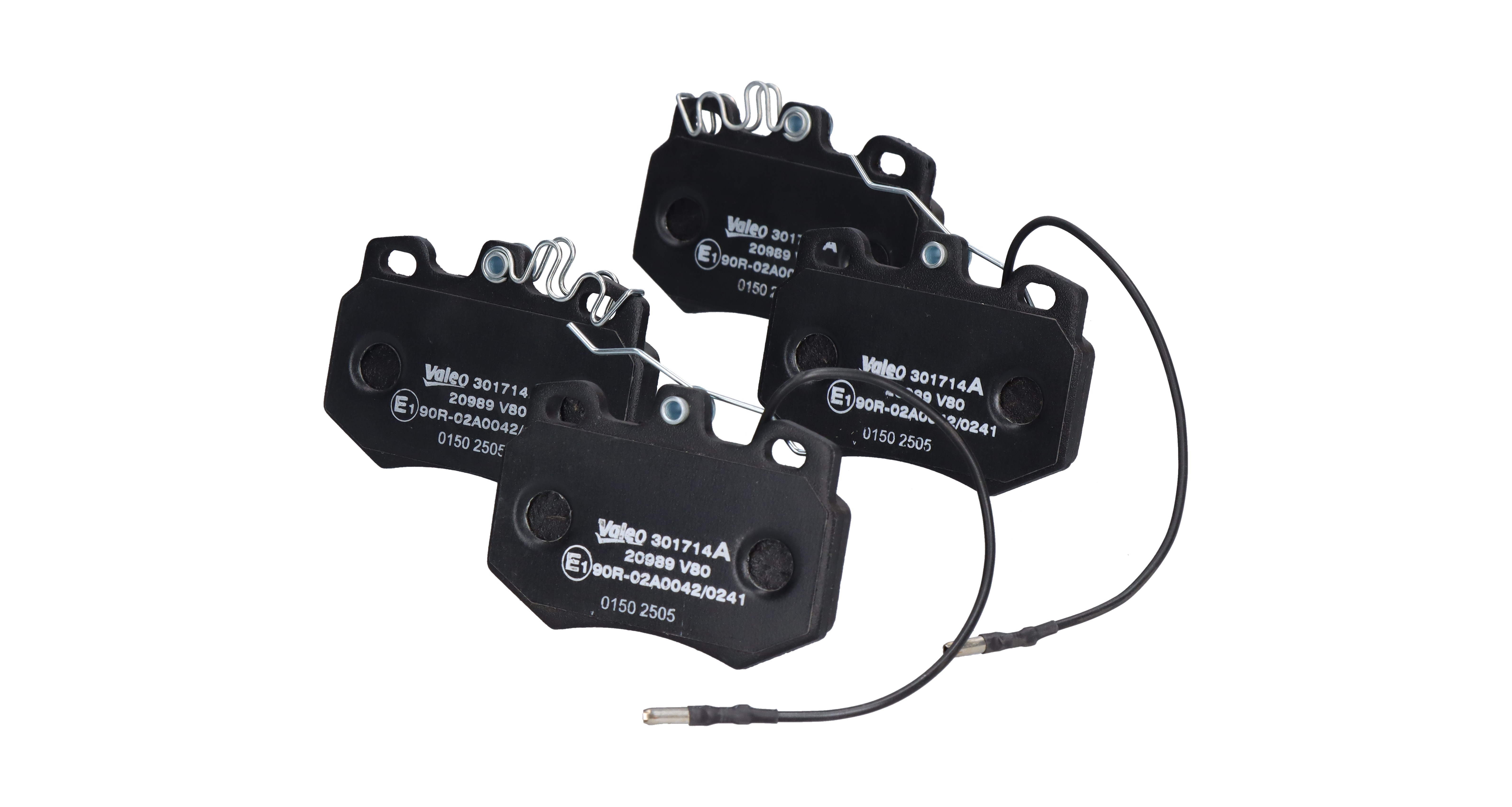 VALEO 301714A: Bromsbelägg EXPERT framaxel, utan skruvar, Anti-skrik-plåt