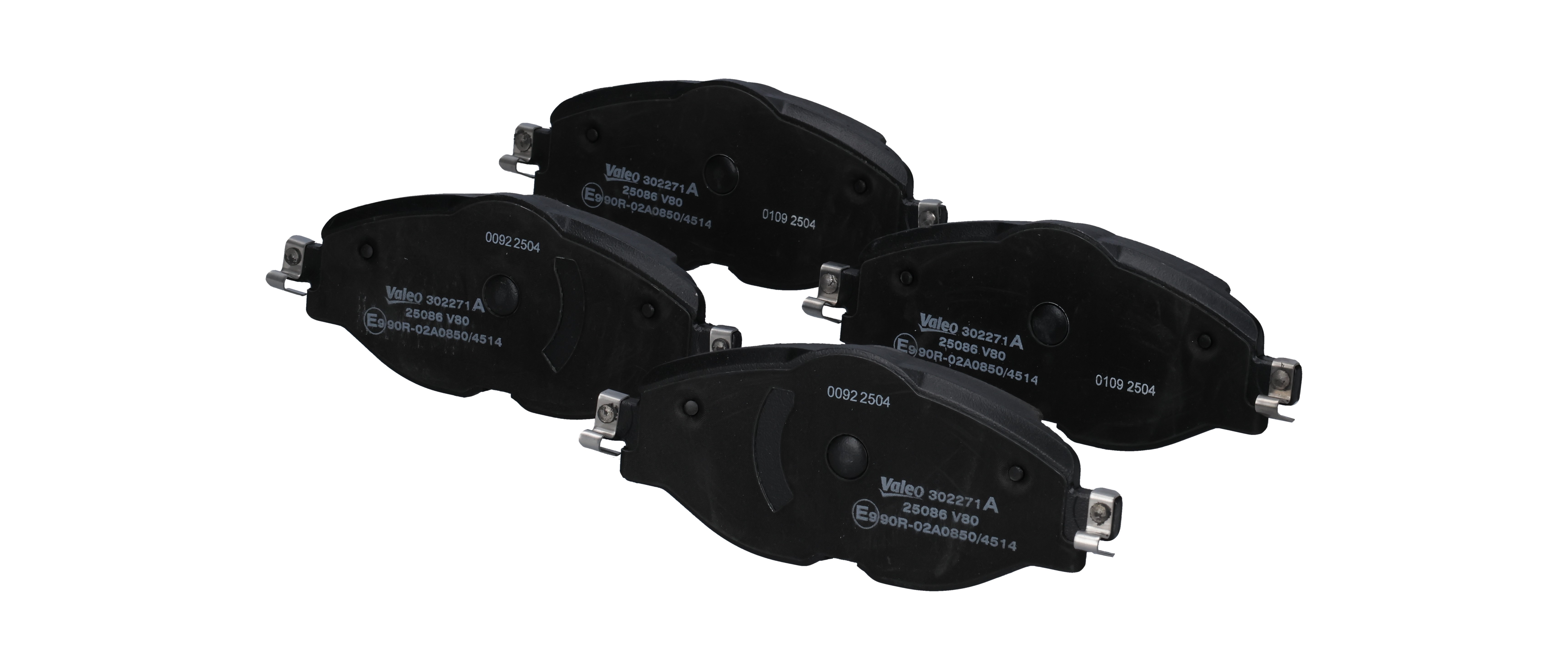 VALEO 302271A: Bromsbelägg EXPERT framaxel, med skruvar, Anti-skrik-plåt