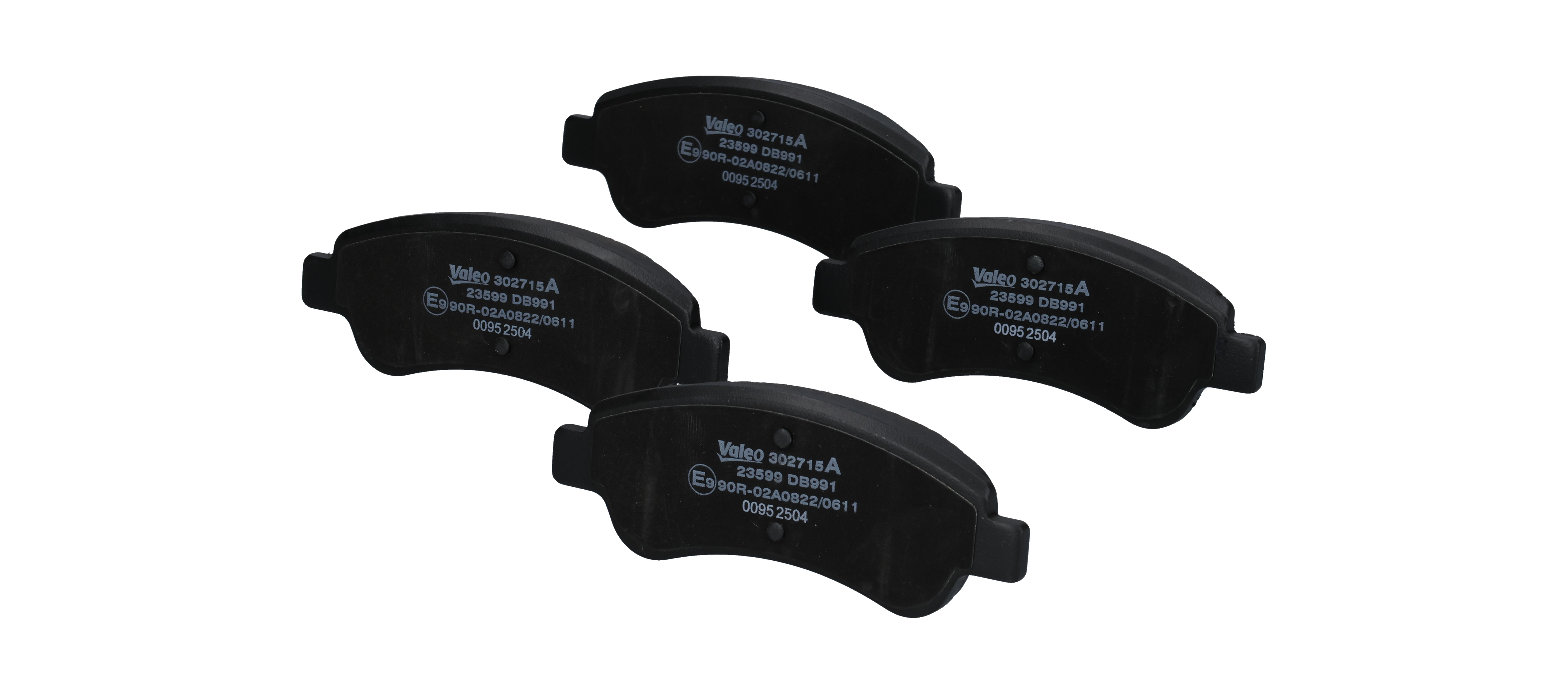 VALEO 302715A: Klocki hamulcowe EXPERT Oś przednia, ze śrubami, z podkładką wytłumiającą