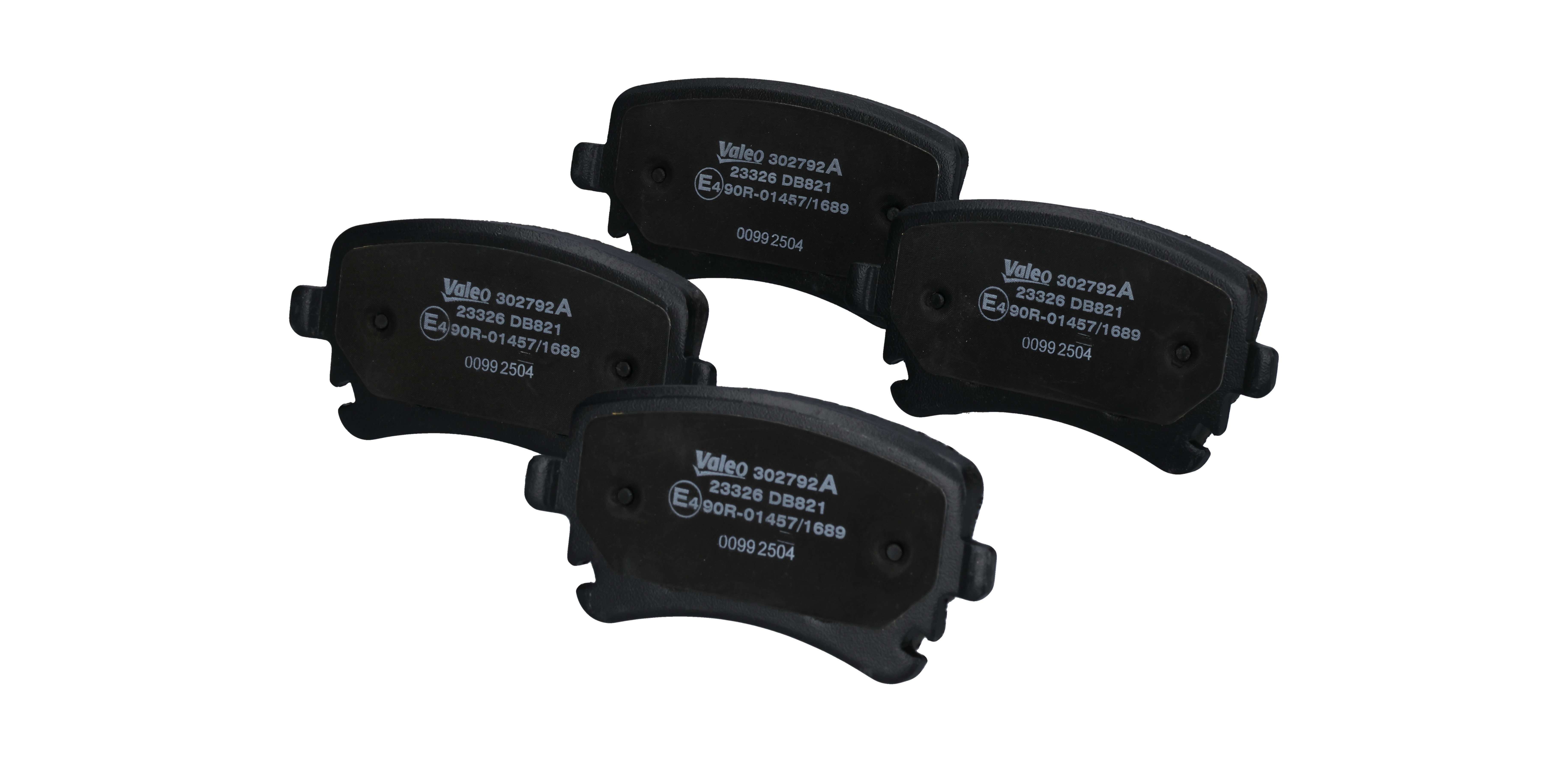 VALEO 302792A: Remblokken EXPERT Achteras, Met schroeven, Met anti-kreukplaat