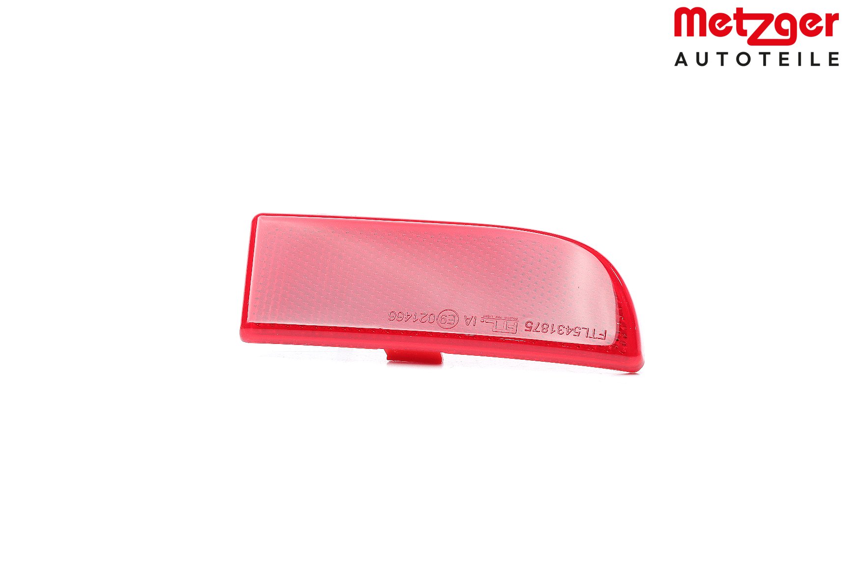 METZGER 2080351: Reflector GREENPARTS Bara protectie, spate stanga, cu marcaj E