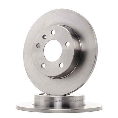 DELPHI BG3406: Δισκόπλακα Ø: 264mm, πλήρες, Ø: 264mm, λαδωμένο