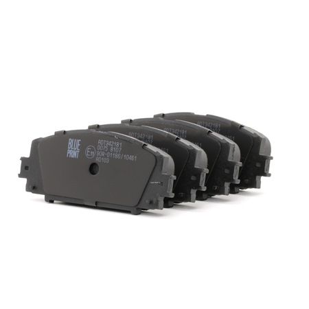 BLUE PRINT ADT342181 Τακάκια φρένων TOYOTA Yaris Hatchback (_P13_) 69 PS Βενζίνη κόστος