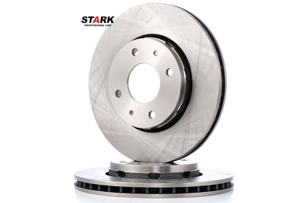 STARK SKBD-0020127: Remschijf Vooras, Ø: 280,6mm, Geventileerd, Gietijzer, Ø: 280,6mm, Geen coating, Zonder schroeven