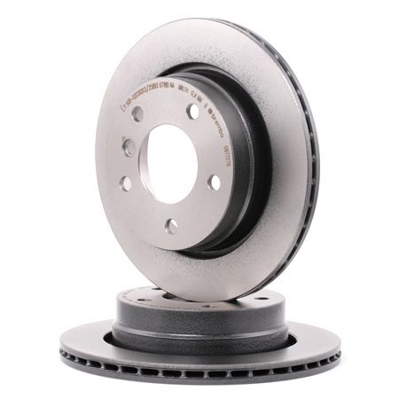 BREMBO 09.7727.11: Disc de frână Ř: 276mm, ventilat interior, Ř: 276mm, acoperit (cu un strat protector), cu suruburi COATED DISC LINE