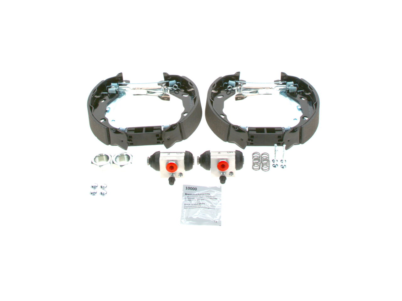 BOSCH 0 204 114 181: Kit frenos, disco de tambor con accesorios, con cilindro de freno de rueda